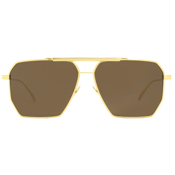 Bottega Veneta Square Sunglasses BV1012S 003 Gold 60mm 1012 - Picture 2 of 2